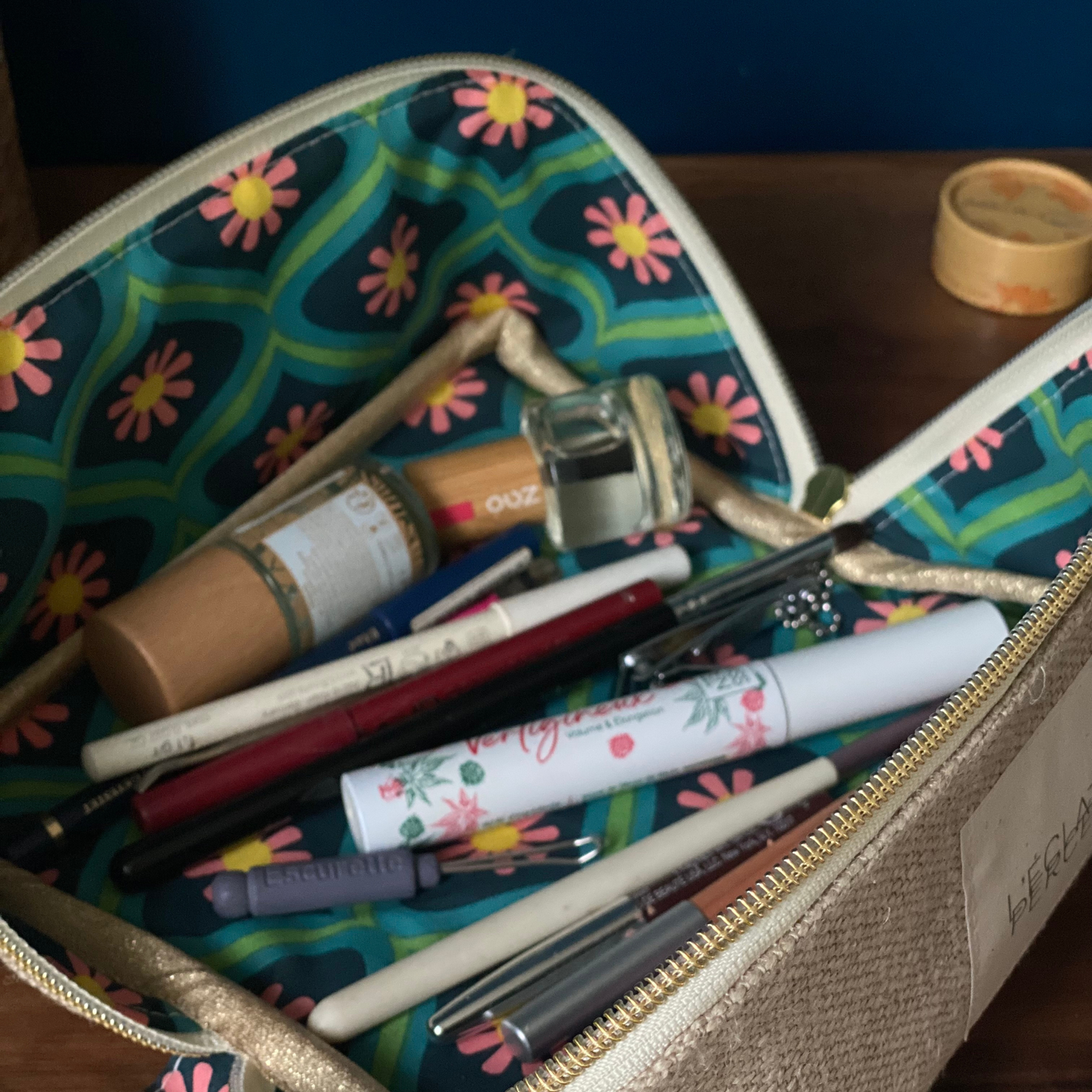 Trousse pop-up jardin seventies